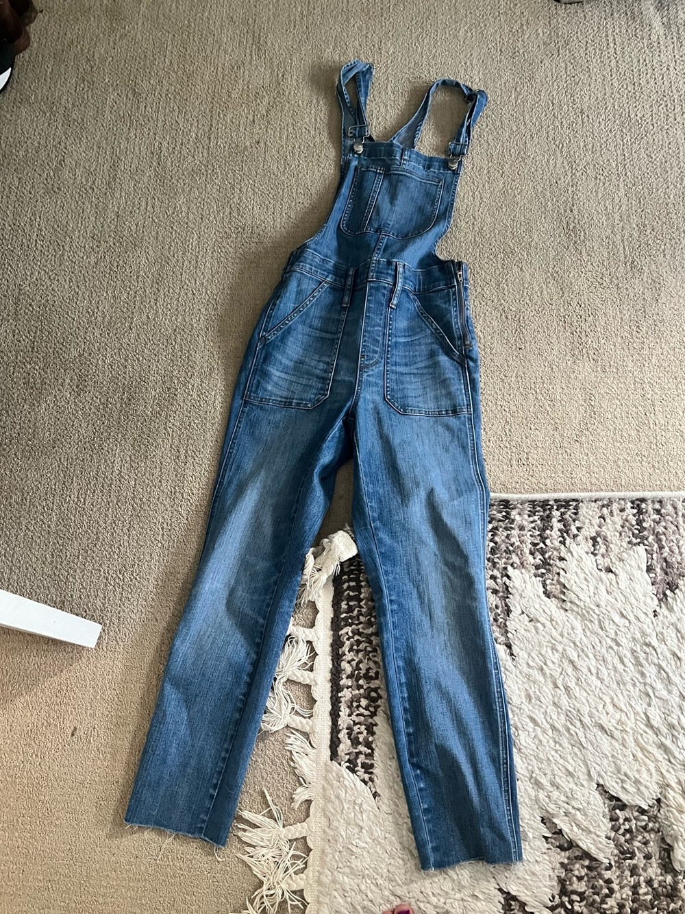 Madewell Blue Denim Overalls S
